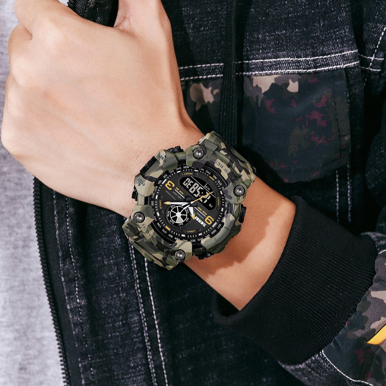 Sports Camo Digital Watch Dual/Time - Image 4