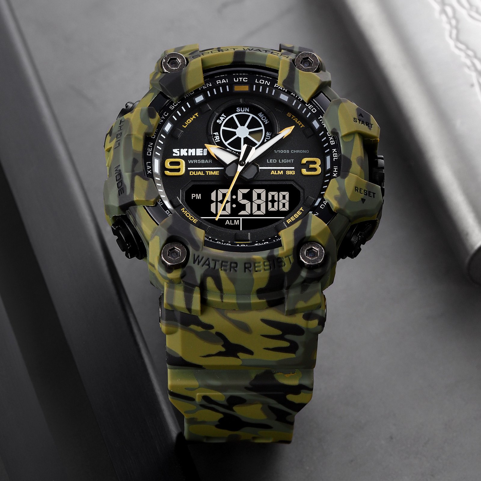 Sports Camo Digital Watch Dual/Time - Image 5