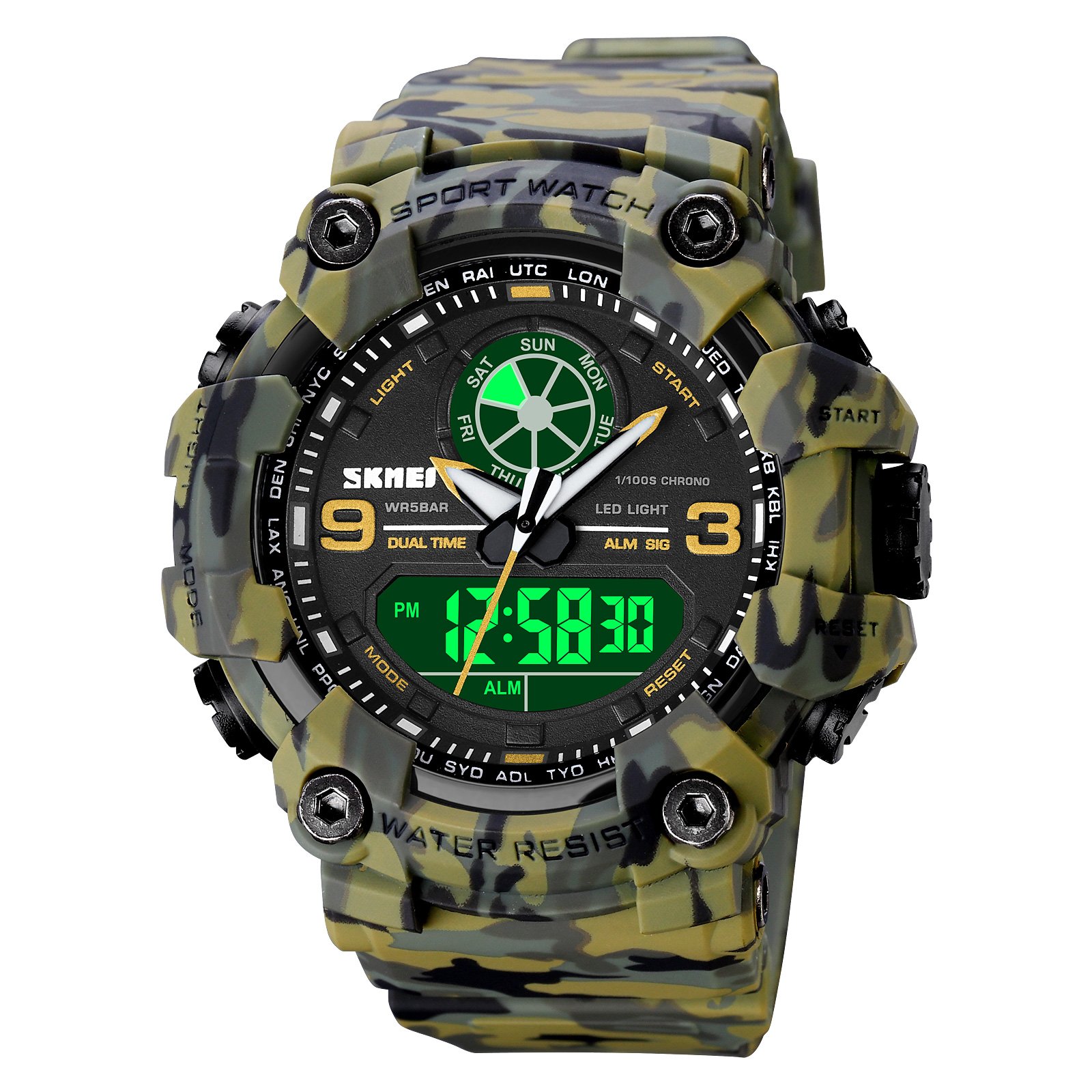Sports Camo Digital Watch Dual/Time - Image 7