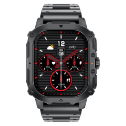 TP72B Mens Black Smart Watch with Extra Strap