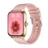TP15P Unisex Pink Smart Watch with Extra Strap